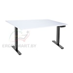 Стол Ergo Desk Prime черный/альпийский белый 1200х650х18 мм