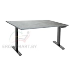 Стол Ergo Desk Prime черный/бетон Чикаго 1380х800х18 мм