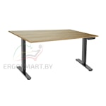 Стол Ergo Desk Prime черный/дуб натуральный 1380х800х18 мм