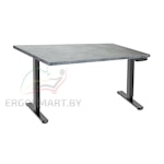 Стол Ergo Desk Prime черный/бетон Чикаго 1380х800х25 мм