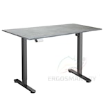 Стол Electric Desk Slim Pro черный/бетон Чикаго 1200х650х18 мм