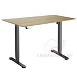 Стол Electric Desk Slim Pro черный/дуб натуральный 1200х650х18 мм