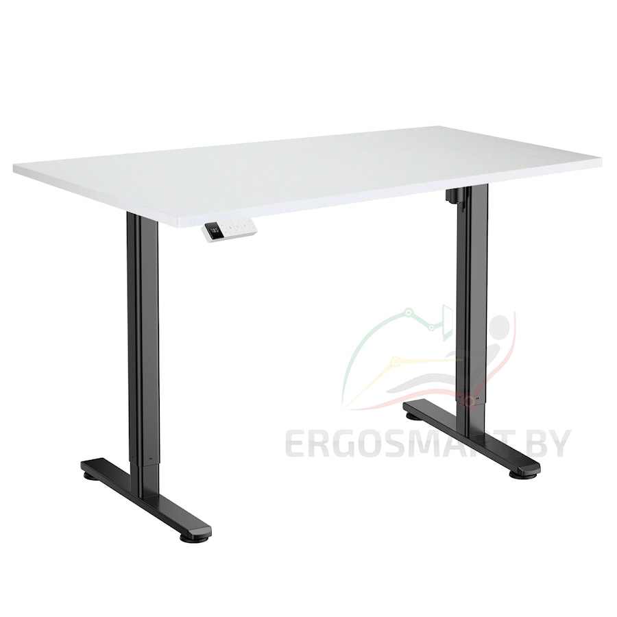 Стол Electric Desk Slim черный/альпийский белый 1200х650х25 мм