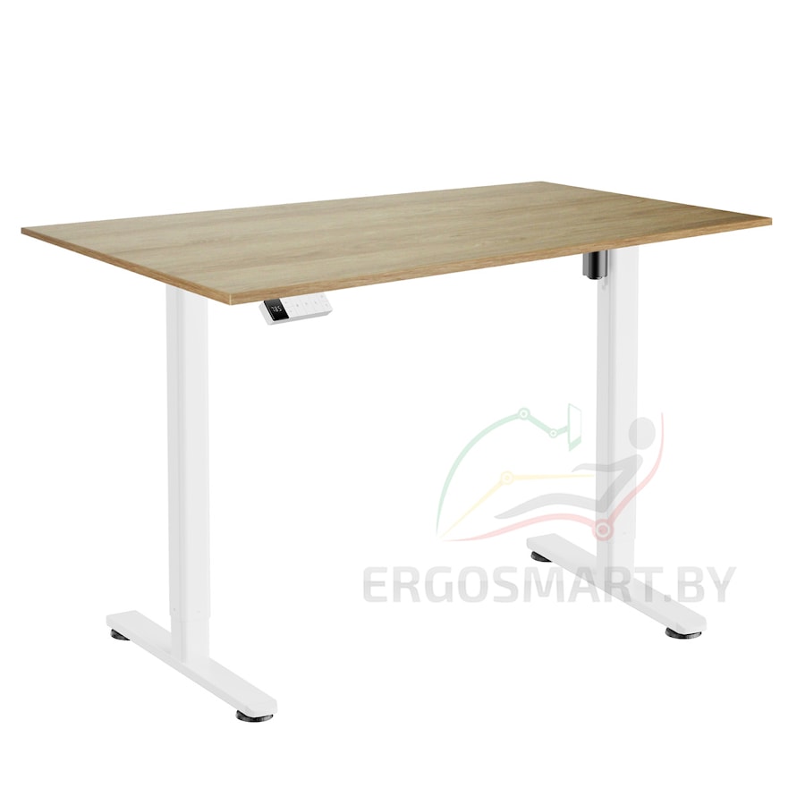 Стол Electric Desk Slim белый/дуб натуральный 1200х650х18 мм