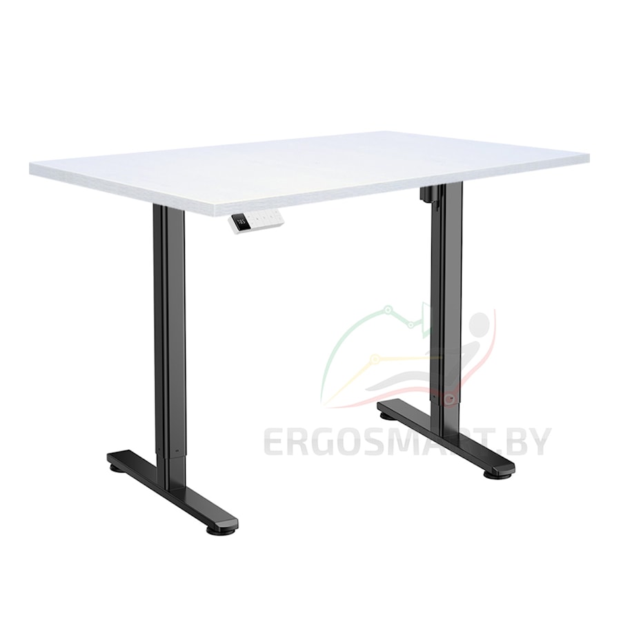 Стол Electric Desk Slim черный/Ясень Тронхейм 1200х650х25 мм