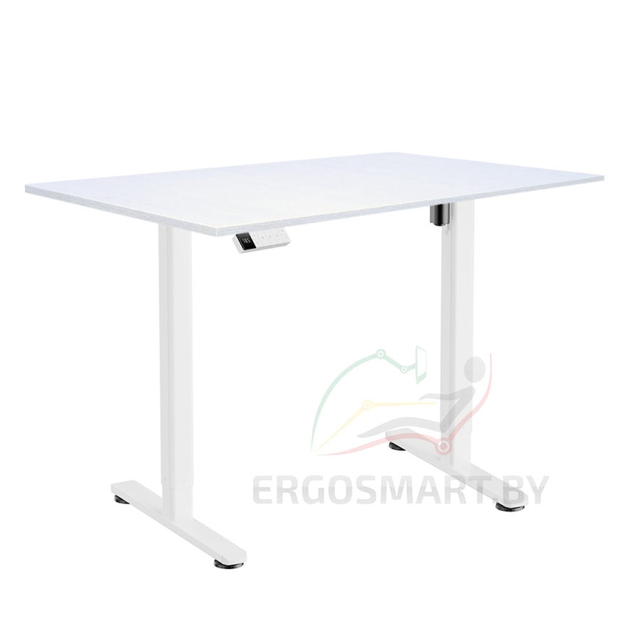 Стол Electric Desk Slim белый/Ясень Тронхейм 1380х800х18 мм
