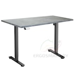 Стол Electric Desk Slim черный/бетон Чикаго 1380х800х25 мм