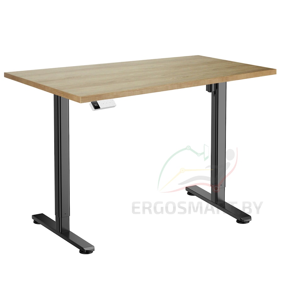 Стол Electric Desk Slim черный/дуб натуральный 1380х800х25 мм