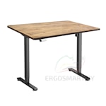 Стол Wooden Electric Desk Slim черный/Массив Дуб натуральный, прямой край, 1300х750х27мм