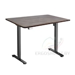 Стол Wooden Electric Desk Slim черный/Массив Дуб Галифакс, прямой край, 1300х750х27мм