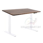 Cтол Manual DESKFIT DF100 белый/Массив дерева "Дуб мореный", прямой край, 1200х600х27мм