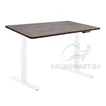 Cтол Manual DESKFIT DF100 белый/Массив дерева "Дуб Галифакс", прямой край, 1200х600х27мм