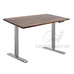 Cтол Manual DESKFIT DF100 серый/Массив дерева "Дуб мореный", прямой край, 1200х600х27мм
