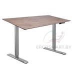 Cтол Manual DESKFIT DF100 серый/Массив дерева "Дуб мореный", скошенный край, 1300х750х27мм