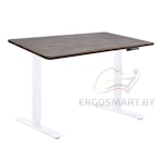 Cтол Manual DESKFIT DF100 белый/Массив дерева "Дуб Галифакс", прямой край, 1300х750х27мм