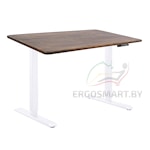 Cтол Manual DESKFIT DF100 белый/Массив дерева "Дуб мореный", прямой край, 1300х750х27мм