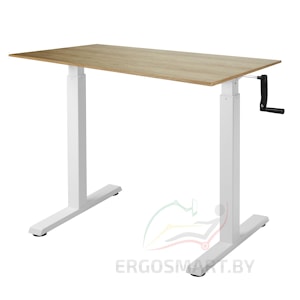 Стол Manual Desk Compact белый/дуб натуральный 1380х800х18 мм