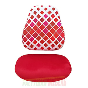 Комплект чехлов для стула Match принты/Красные ромбы 03105