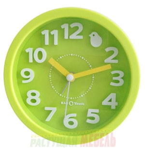 Часы-будильник зелёные