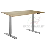 Cтол Manual DESKFIT DF100 серый/дуб натуральный 1380х800х18 мм